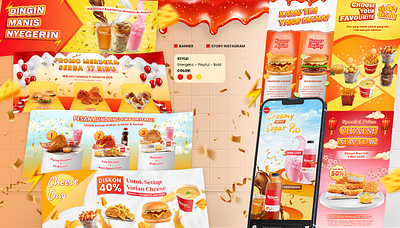 Richeese Dummy Project advertising banner branding design graphic design illustration illustrator social media design story vector
