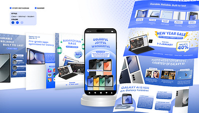 Samsung Dummy Project advertising banner branding design graphic design handphone illustration illustrator social media design vector