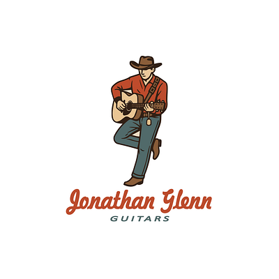 JONATHAN GLENN PERSONAL LOGO branding chracter draw graphic design illustration logo personal sketch vector