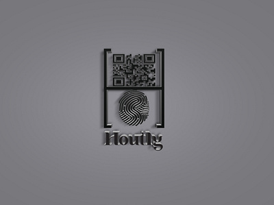 3D Minimalist Logo Design | Hourly Brand Mark 3dlogo brandidentity branding buisness corporate fingerprint graphicdesign hourly logo logodesign minimalist mockup modern qrlogo