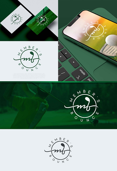 MEMBER'S BOUNCE branding creative design design icon latter logo logo logodesign members bounce minimal
