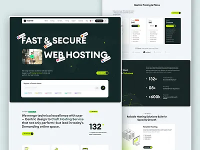 Web Hosting Business-2025 | Cloud server | Host | Home Page clean ui domain hosting hosting landing page hosting service hosting ui hosting website landing page modern website design responsive web design saas website startup landing page tech website ui web hosting web hosting company website template