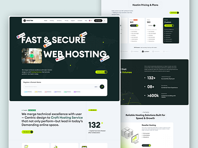 Web Hosting Business-2025 | Cloud server | Host | Home Page clean ui domain hosting hosting landing page hosting service hosting ui hosting website landing page modern website design responsive web design saas website startup landing page tech website ui web hosting web hosting company website template