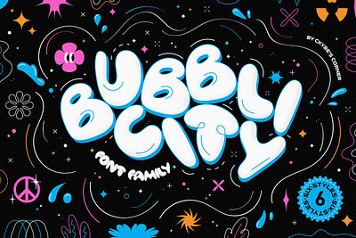 Bubblicity Bubble Font Family apparel fonts branding fonts bubble bubblicity bubble font family comic font comic sans font graffiti fonts inflated vintage