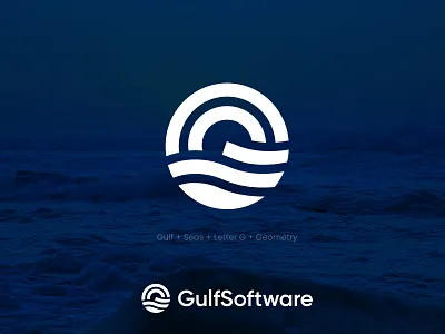 GulfSoftware brand identity branding creative geometry logo smart logo software logo startup logo