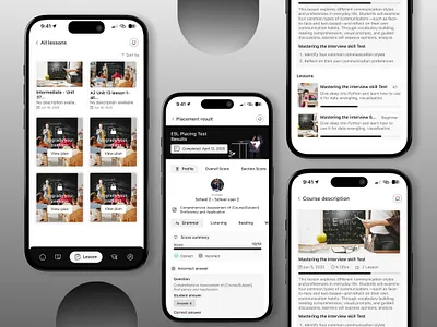 Learning platform mobile app - uiux design branding cool ui design design educaion app figma design learning app ui mobile app design ui ux website ui ux design