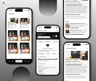 Learning platform mobile app - uiux design branding cool ui design design educaion app figma design learning app ui mobile app design ui ux website ui ux design
