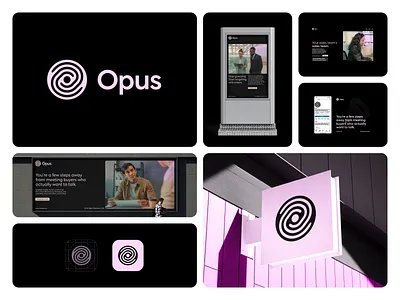 Opus Direction 2 abstract branding branding and identity clean design graphic design identity lead generation linkedin logo logo design logomark marketing minimal modern saas social media symbol tech