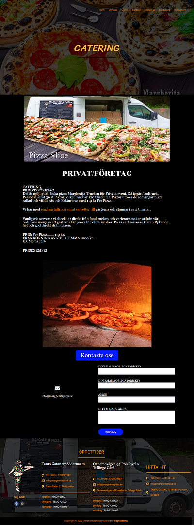 CATERING MARGHERITA VEDGUNS PIZZA