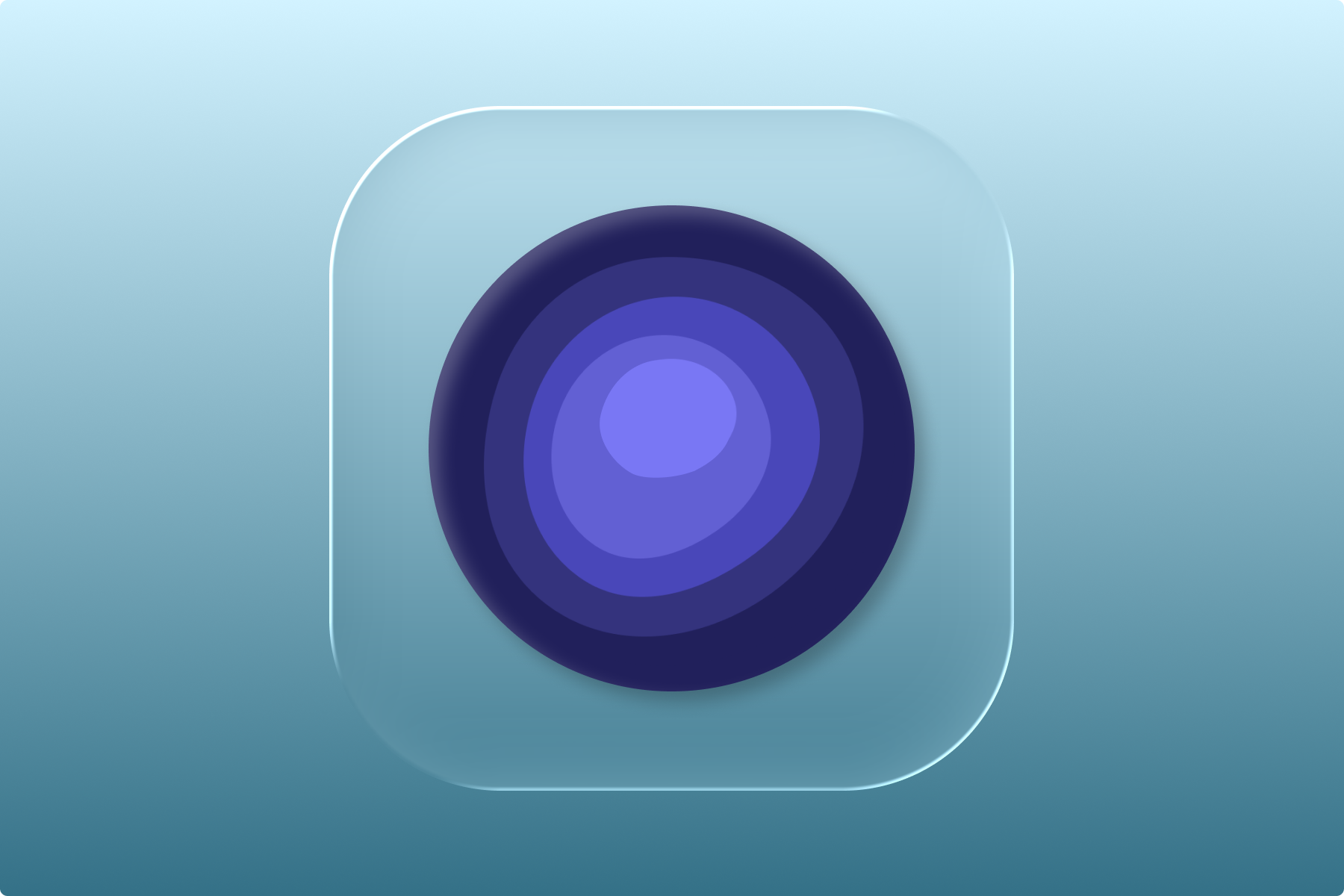 DailyUI #005: Logo 005 ai app breathing dailyui liquid glass logo meditation mindfulness ui zen