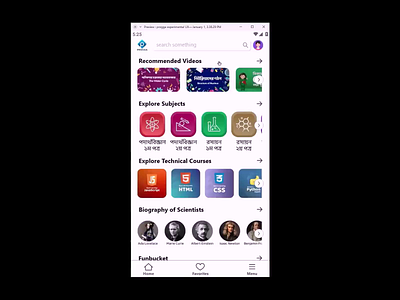 Progga App Experimental UX app prototype ui ux