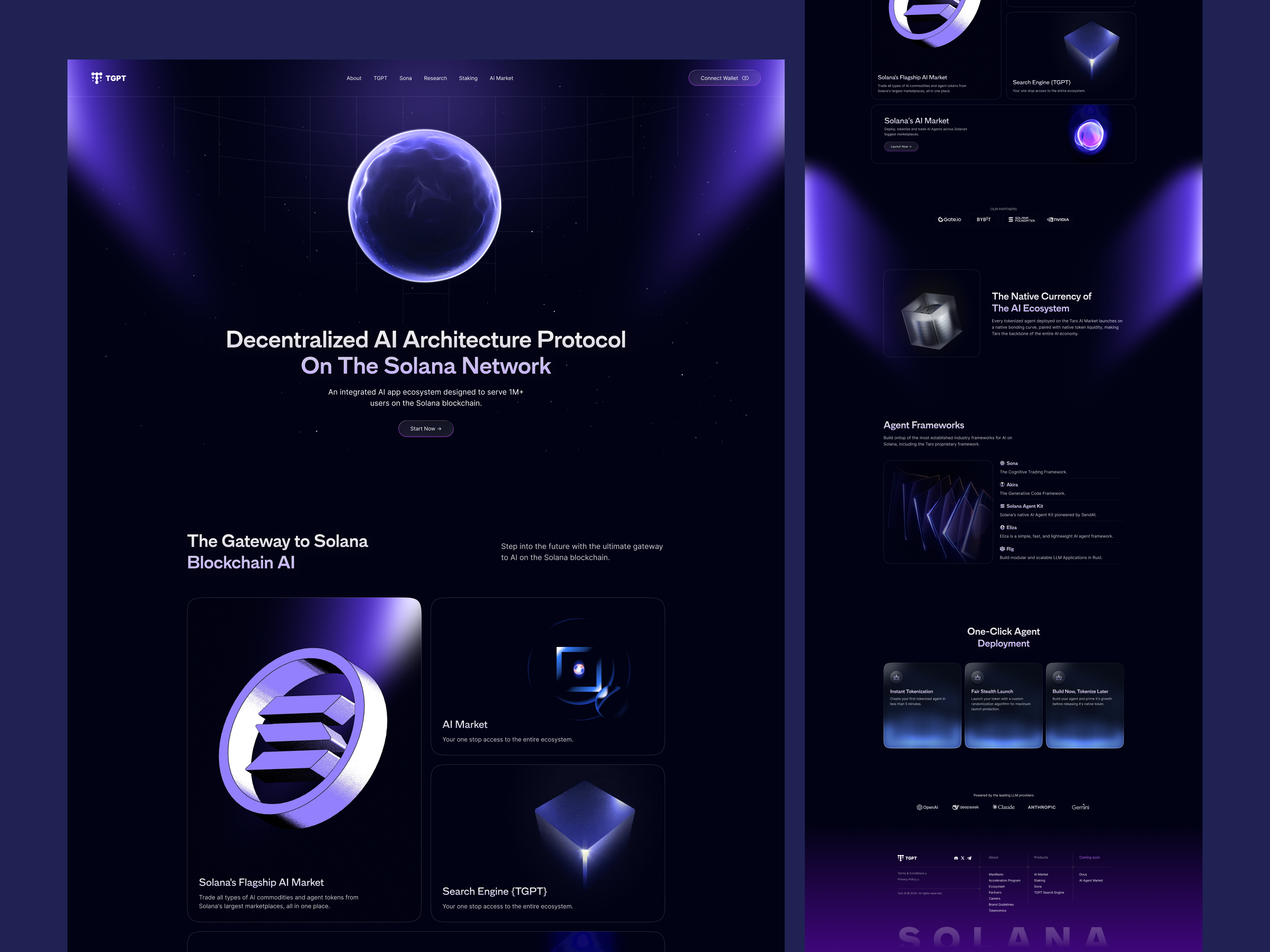 Example of Crypto Landing Page