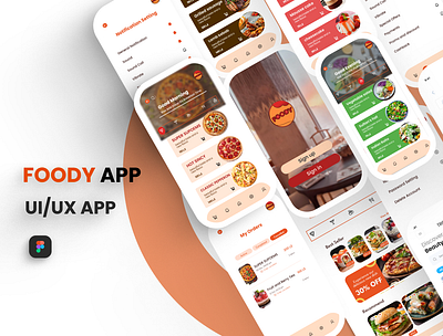UI UX FOOD APP branding graphic design ui