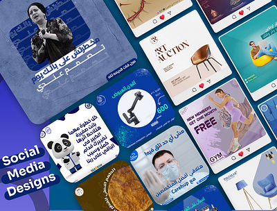 Social media designs branding graphic design