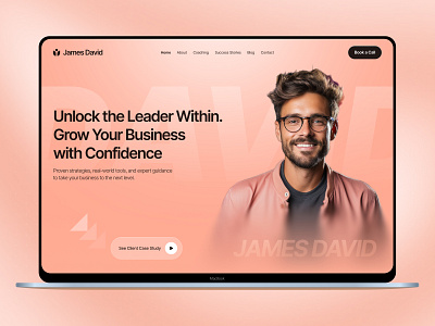 David • Business Coach • Personal Brand Website • Coach Website business coach website career coaching coach booking coach landing page coach profile coach website coaching landing page coaching service consulting website conversion driven executive coach jabel life coach mindset coach online coach personal brand design trexa lab website design