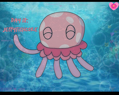 Julesthetic Day 18: jellyfishcore art post art tag digital art drawing fan art illustration
