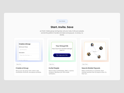 How it works section dailyui illustration product design ui uiux user experience ux web design website