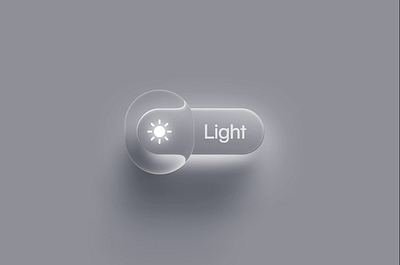 Liquid Glass Switch 3d animation apple button color dark design figma glass icon ios iphone light liquid switch theme toggle ui