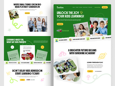 Kids education website - web design - landing page agency children website dribbble e commerce education website high end design homepage jabel kids education kids website landing page landingpage minimal minimal website design ui design ui ux design web ui design website design website mockup website ui ux design
