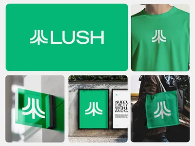 Lush - Nature - Agriculture - Agro - Leaf - Logo & Branding 3d abstract logo agriculture agro app icon app icon design brand identity brand logo branding business branding corporate branding farm garden green leaf visual identity