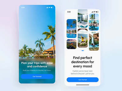 Travel app: Splash Page app app design dream travel ios login mobile mobile app mobile travel app onboarding onboarding page splash splash ui tour operators travel agency travel app ui uiux ux