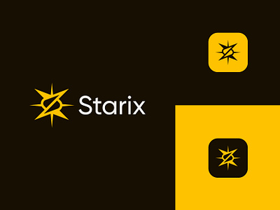Starix – Letter S and Star Icon Logo for Crypto & Web3 Brand app icon blockchain tech logo branding crypto logo dapp icon defi logo letter s logo lettermark logo logo logo design logo designer logo trends s logo saas logo shine logo star logo startup identity tech startup web3 logo
