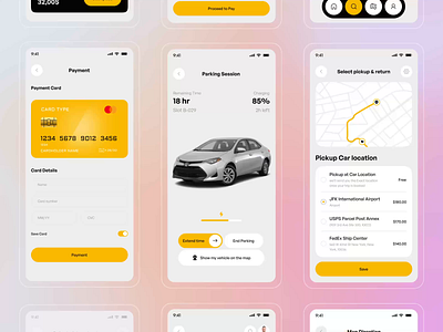 Taxi Super App Concept - Ui Animation animation animation app booking booking app car driver rental ride software taxi booking app taxi car uber clone ui animaiton