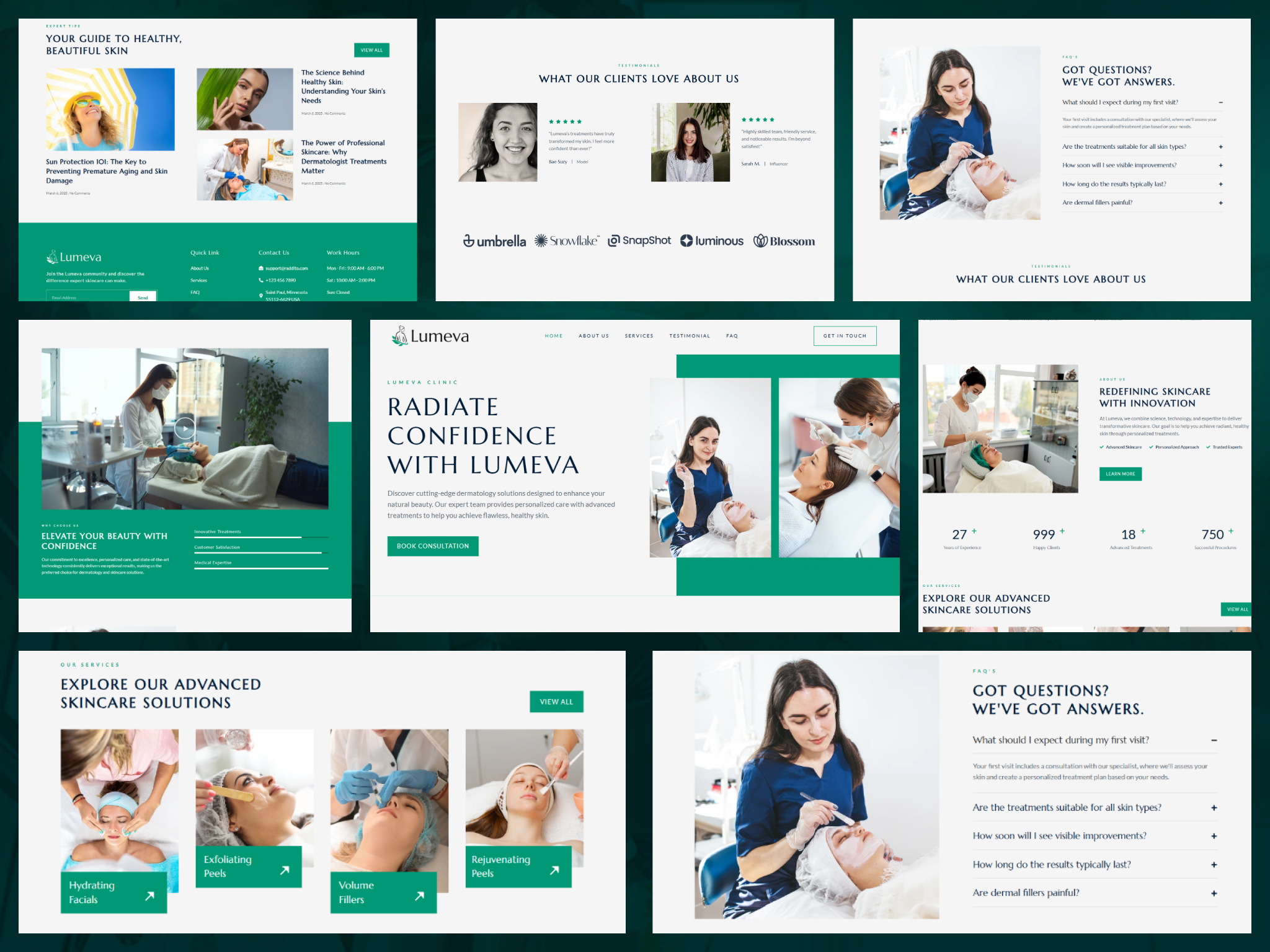Example of Word Press Website Design For Dental Care