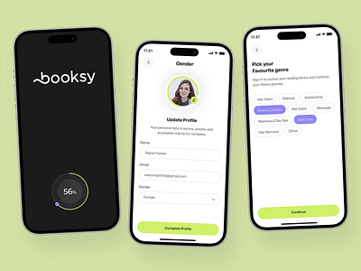 Boosky-Beauty & Wellness Services app screen android animation app design app interaction authentication beauty ai beauty ecommerce cosmetics app eyebrows face ai login screen mobile animation mobile app design mobile design app shopping app sing in sing up skin care app software ux ui