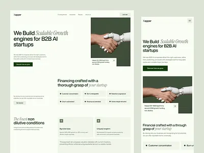 B2b AI Startups ai ai startups design home page landing page startups ui web web design webdesign website website design