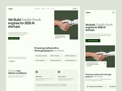 B2b AI Startups ai ai startups design home page landing page startups ui web web design webdesign website website design