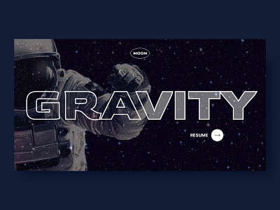 The first page || Space graphic design ui