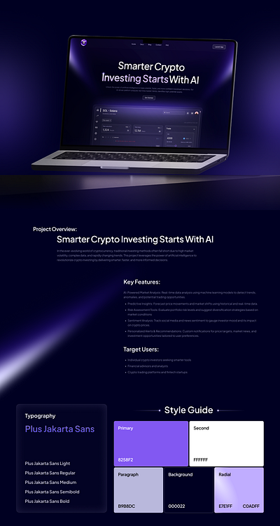 Crypto AI Website ai ai agent landing page ai crypto ai dashboard ai landing page ai website bitcoin blockchain crypto crypto website cryptocurrency decentralization defi design landing page trading ui website