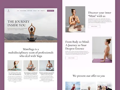 Yoga Website Redesign clean design figma home page landing page minimalist modern redesign screen ui uiux web webdesign website yoga