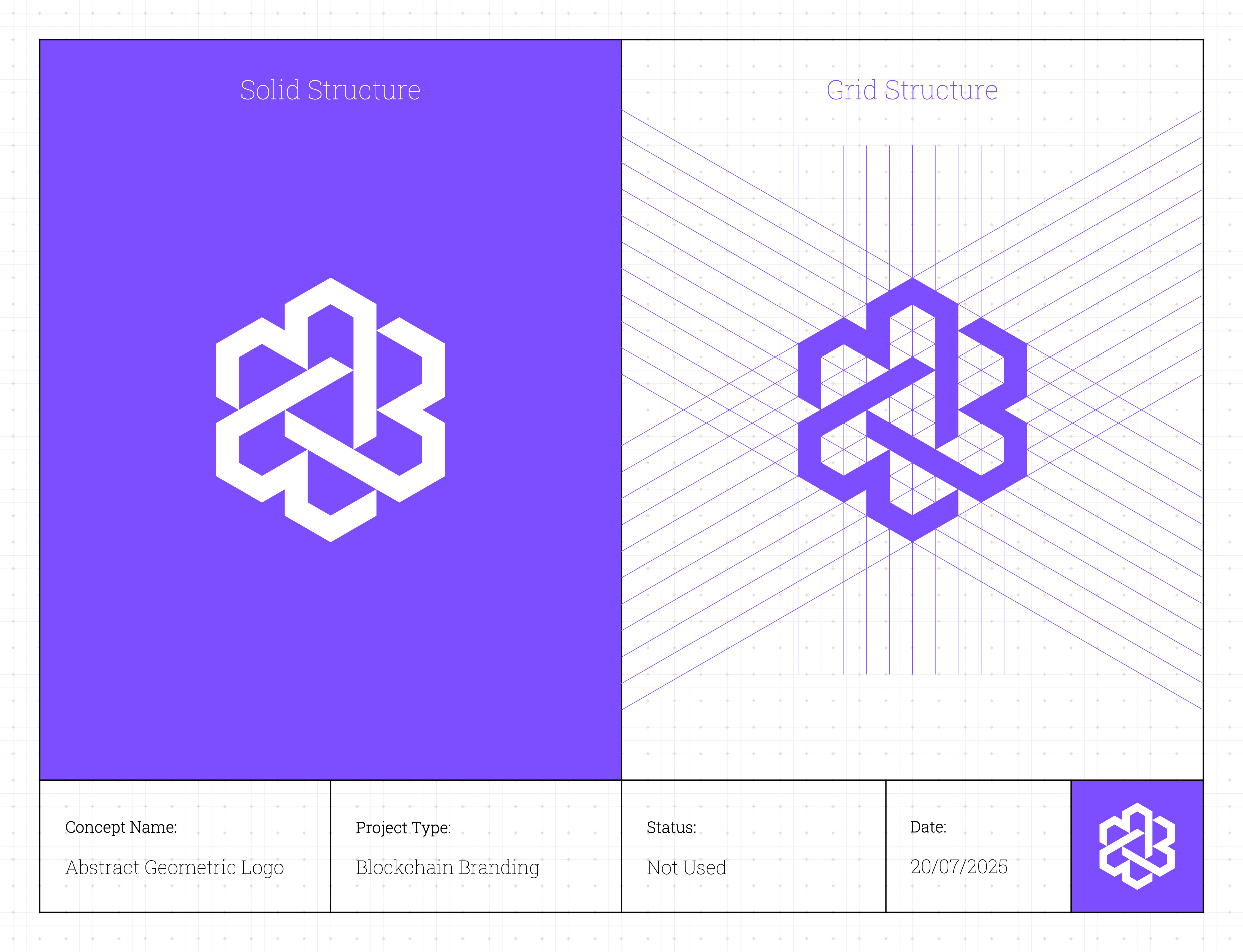 Abstract Geometric Blockchain Logo - Available For Purchase! by Daud Hasan  on Dribbble