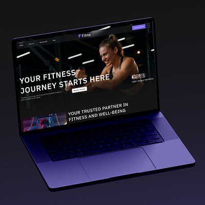 Fitno - Gym Studio Website UI/UX Design bodybuilding fitness assistant fitness club fitness landing page fitness website gym landing page gym motivation gym website gymnasium healthcare mobile app design modern landing page online fitness product design responsive design web design website animation website design workout workout website
