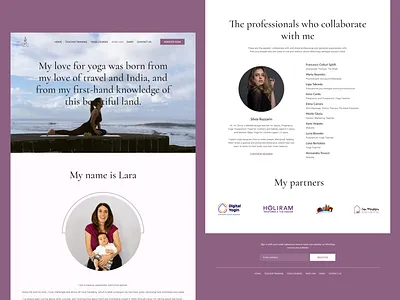 Yoga website redesign calm clean design home page landing page latest modern redesign ui ui design uiux web webdesign website yoga