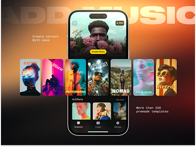 Add Music to Videos design ui ux