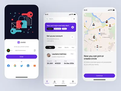 Mapps - Map Location App app clean direction history location map map direction map location maps minimalist mobile mobile app modern search sort sorting tracker ui ux