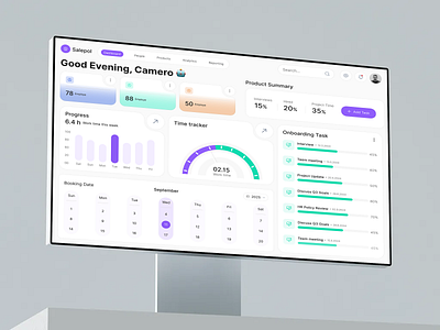 Task Management Dashboard calender cards chart clean design dashboard dashboard task management design interface management product management task task board task management task management dashboard ui user interface ux