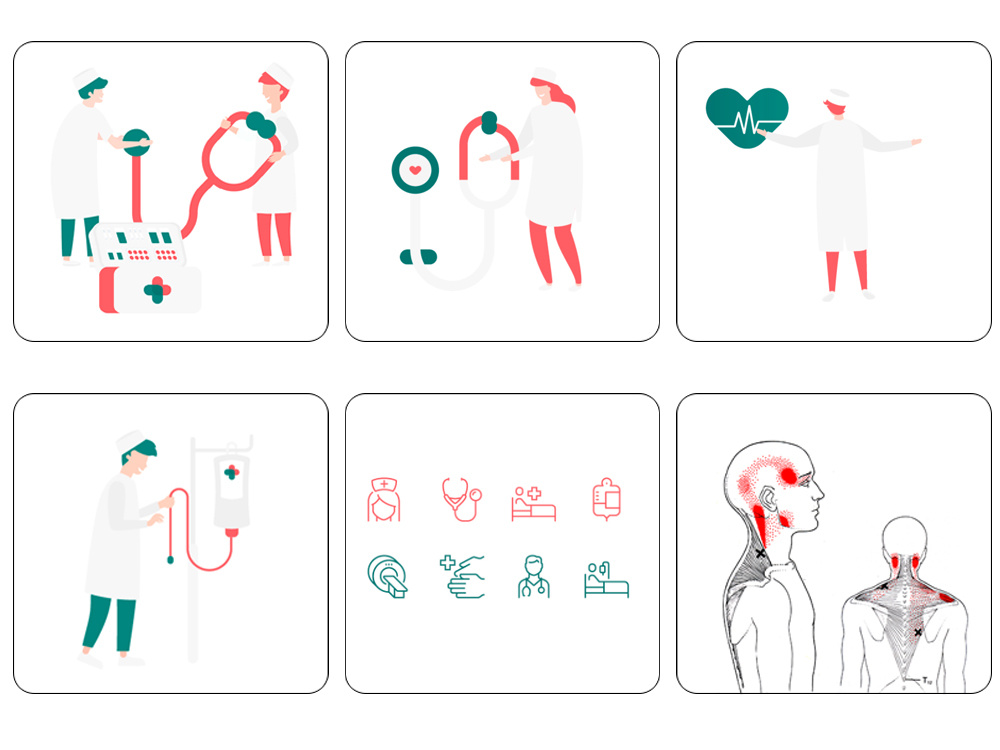 Example of Custom Illustrations, Vector, Line Art