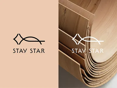 STAY STAR 2025 branding design forest furneture graphic design illustration life style logo minimal logo vector wild life wood
