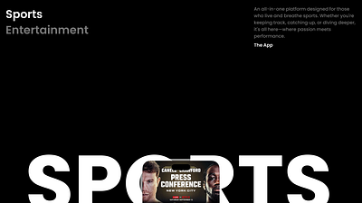 Sports app UI animation after effects animation app design boxing design minimal mobile app mockup modern motion graphics sports app streaming app ui animation ui design video animation video app