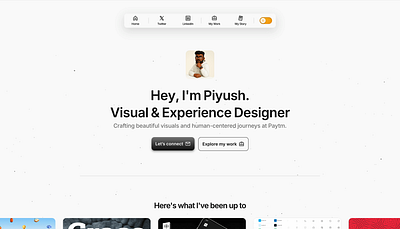 Portfolio Website Landing Page animation branding design graphic design illustration logo motion graphics ui ux vector