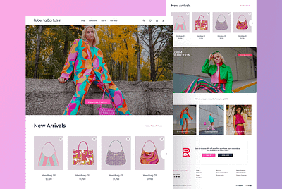 Modern UI UX Design for Women’s Handbag Store branding ecommerce graphic design product design shopify shopify store design squarespace ui ui ux design uidesign uiux ux design web design website website design website uiux design wix wordpress