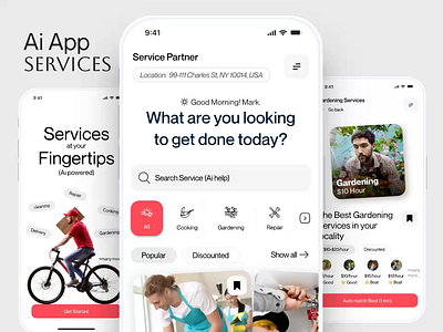 Ai service app design ai ai app ai app design ai bot app app design app designer app developer home app labor app modern app office app service app service mobile app social app wellness app