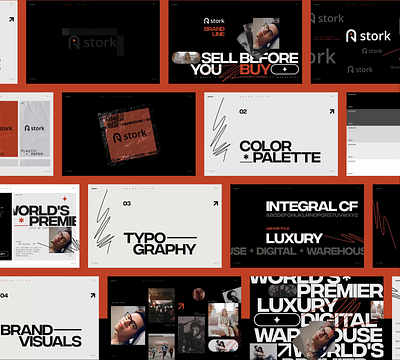 STORK Branding & Web Experience 3d anamtion anim brand brand identity branding color fashion graphic design identity luxury minimal motion poster presentation shapes store type typography web