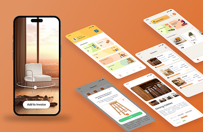 UI Design for Interior Designers & Craftsmen application decorapp furniture interiordesign product ui uiux userinterface ux