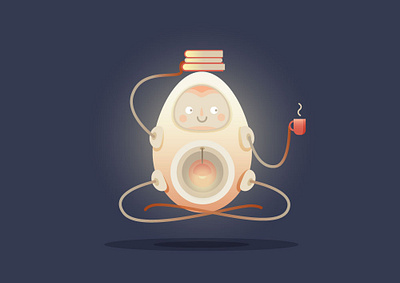 Enlightened illustration vector