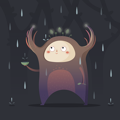 Reign Monster illustration vector
